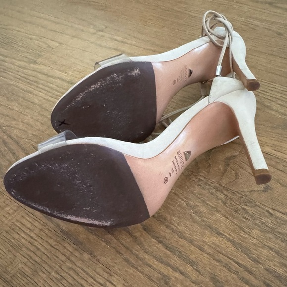 Schutz Josseana Leather Sandals High Heel Ankle Tie Nude Women’s size 8 - Picture 10 of 16